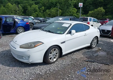 2008 Hyundai Tiburon Gs from USA, damaged, VIN KMHHM66D48U280817